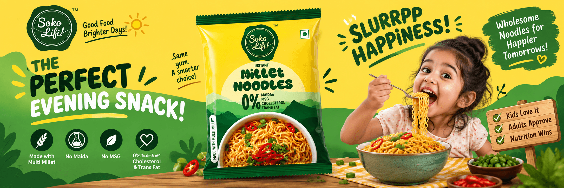 Soko Lifi Instant Millet Noodles — The Perfect Evening Snack
