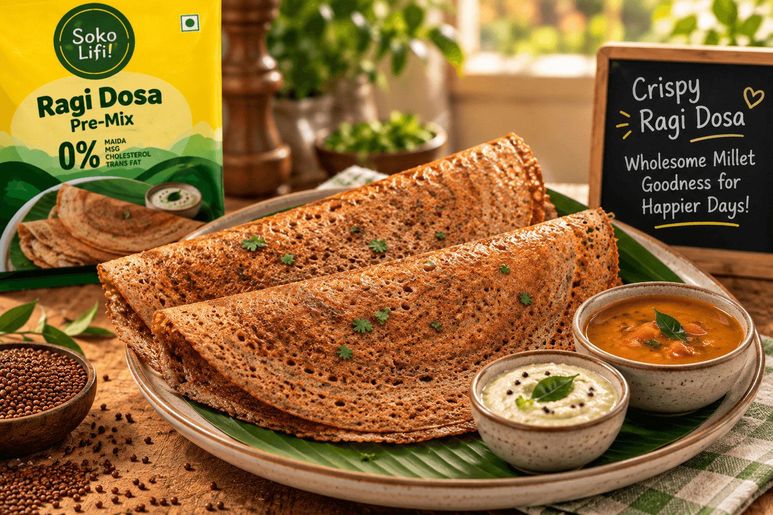Crispy Ragi Dosa