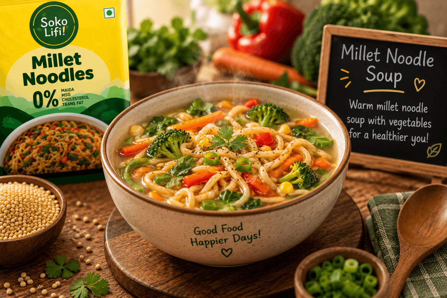 Millet Noodle Soup